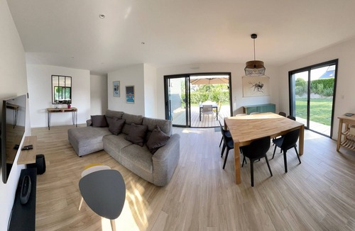 Santec Villa | La Cabane du Billou, Maison en Bois à 200 m D'une Plage de Sable fin