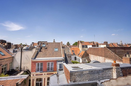 Old Lille Apartment | La Citadelle, backyard duplex apartment