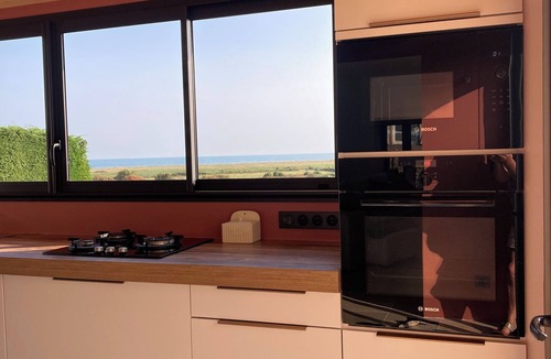 Vicq-sur-Mer House | La Grange d'Ella in the Cotentin Peninsula, ocean view, beach 1 km away, near Barfleur