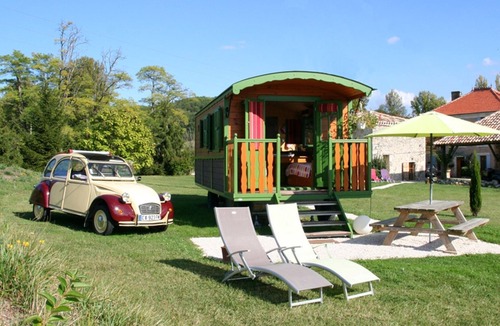 Roquecor Cottage | LA ROULOTTE DE ROQUECOR - GITES GRAND PRE! - WITH POOL - QUERCY SOUTH WEST