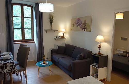 Aulus-les-Bains Apartment | Large T2 La Marmotte, Aulus-les-Bains, hiking, spa treatments