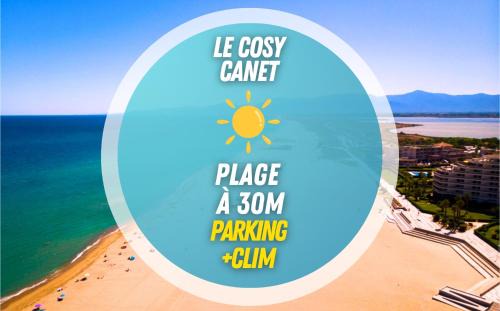 Mediterranee Apartment | LE COSY Canet - Studio pour 2 personnes à 30m de la plage avec parking privé