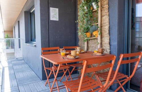 Saint-Charles du Port Apartment | Le Havre Docks Vauban parking privé souterrain terrasse