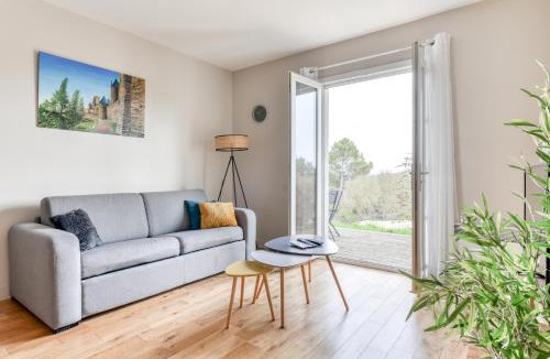 Carcassonne Apartment | Le Soleil du Lac - Parking Privatif - Terrasse - Netflix - Clim