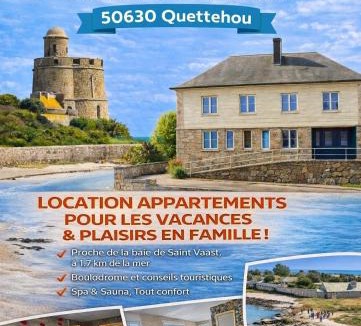 Quettehou Apartment | Les Nuits du Cotentin appartement meublé