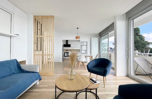 Larmor-Plage Apartment | Lovely T1 d architecte de standing Vue mer 360