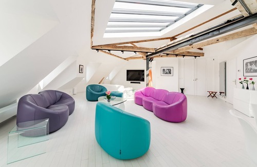 L'Europe Apartment | Luxury Penthouse apartment Paris with glass rooftop, 6/7 guests