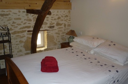 Saint-Vite Cottage | Luxury Stone Cottage & Large Heated Saltwater Swimming Pool in beautiful area