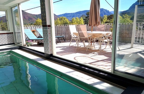Ginoles Apartment | Luxury two bed apartment with private, heated indoor pool