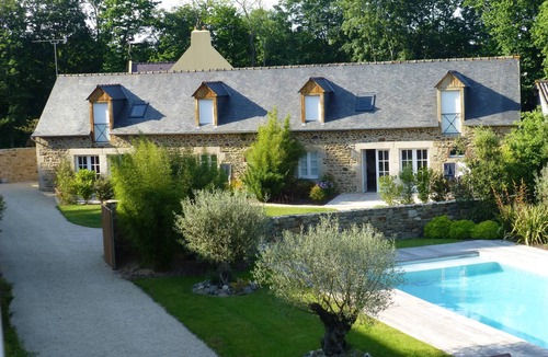 Lezardrieux House | Magnificent DoubleHouse with swimming pool, Garden and Trieux View