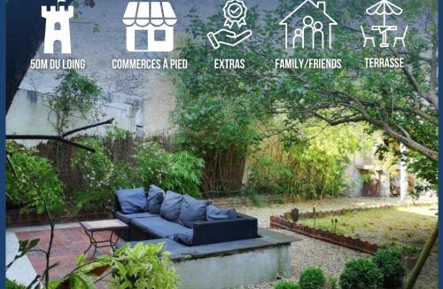 Moret-sur-Loing House | Maison familiale-jardin-50m du Loing-tout à pied