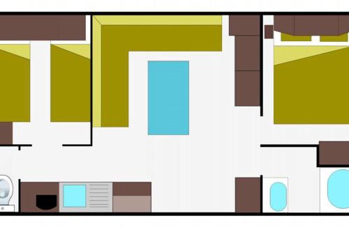 Nonette Other | Mobil home, animaux acceptés - 6 pers. - API-1-52-2682