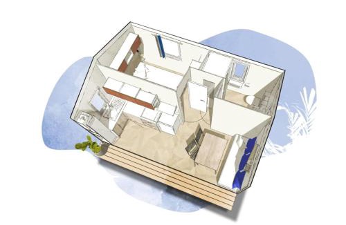 Pordic Other | Mobil-home confortable pour 2 personnes avec cuisine équipée - API-1-52-1259