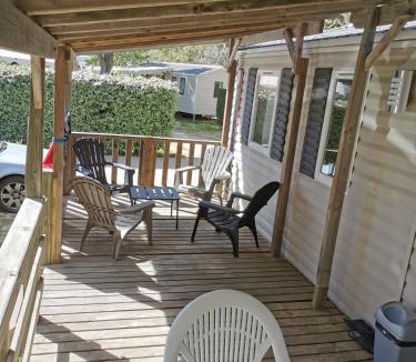 Canet-Plage Ski Chalet | Mobile home grande terrasse à Canet