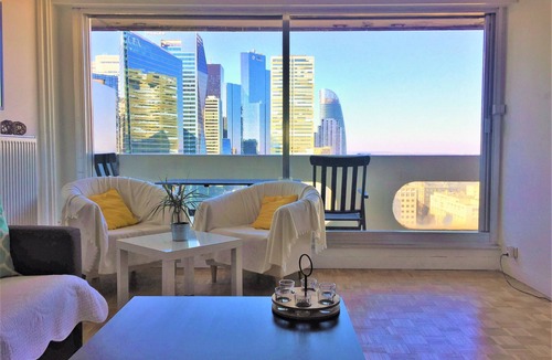 Gambetta Apartment | Paris La Défense 2rooms 52m² balcony (Metro 1/RER A/Parking Free)