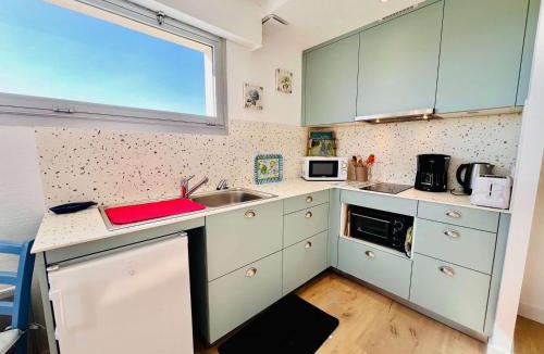 Quiberon Apartment | Quiberon : Studio calme 4 pers, proche plage, Parking, Animaux ok - FR-1-478-145