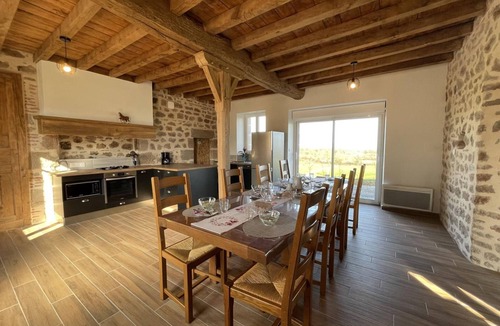Ygrande Cottage | Renovated 18th century farmhouse with piano and authentic charm