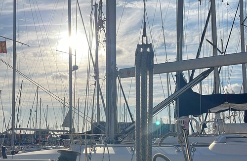 Cherbourg-en-Cotentin Boat Rental | Sailing Boat 'Miraflores' with Sea View, Private Terrace and Wi-Fi