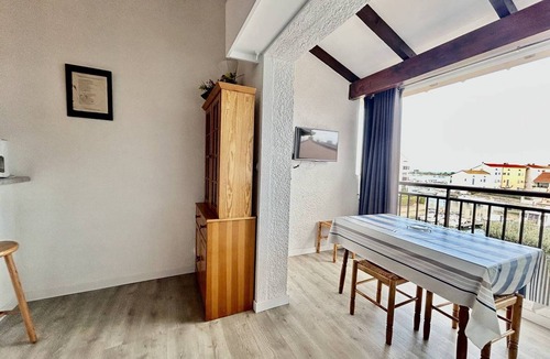Saint-Cyprien Plage Apartment | Saint-Cyprien Rental: 2-room apartment with parking, terraces, and loggia