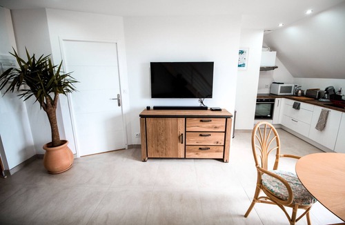 Saint-Guenole Apartment | SEA VIEW DUPLEX with balcony and heated swimming pool