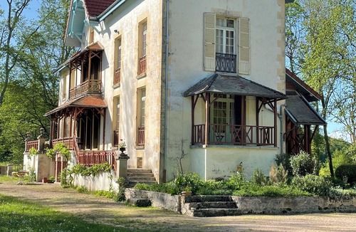 Saint-Germain-des-Bois House | Spacious French villa on a river, unique vacation home for family and friends