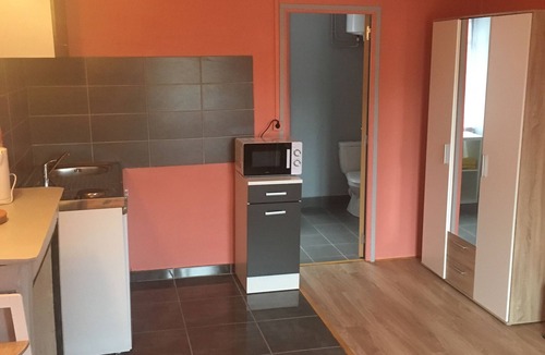 Gelles Apartment | Studio facing Sioule near Vulcania