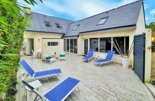 Kerherou House | Stunning Apartment In Moelan Sur Mer With Sauna, Wifi And Outdoor Swimming Pool