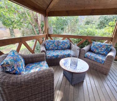 Gravieres Ski Chalet | Sud Ardeche joli chalet clim piscine rivière LE CERF Village du serre