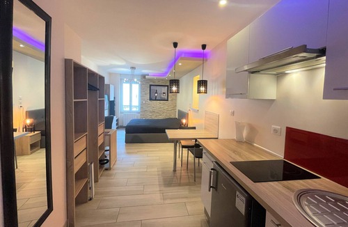 Montlucon Apartment | Superb furnished and equipped Studio in the heart of downtown in secure residence