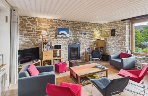 Saint-Guenole House | Superbe maison pour 8 avec jardin - Vue mer