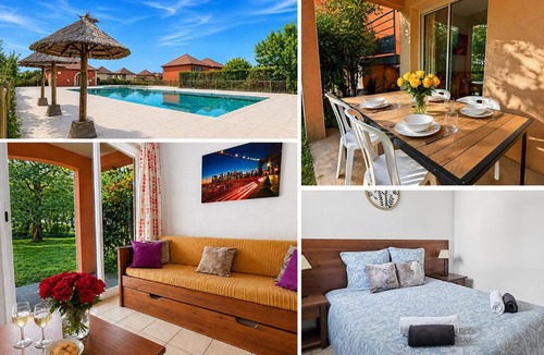 Prayssac Apartment | T3 chaleureux avec terrasse, piscine et parking