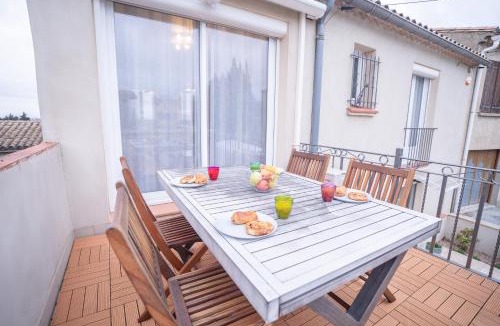 Carcassonne Apartment | Terrasse et parking a 500m de la Cite AR