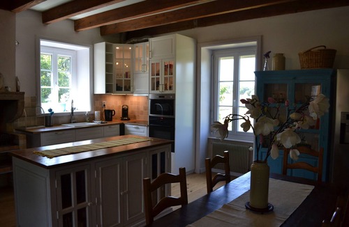 Saint-Ythaire House | Traditional stone house with pool, gym and separate 2 bedroom gite