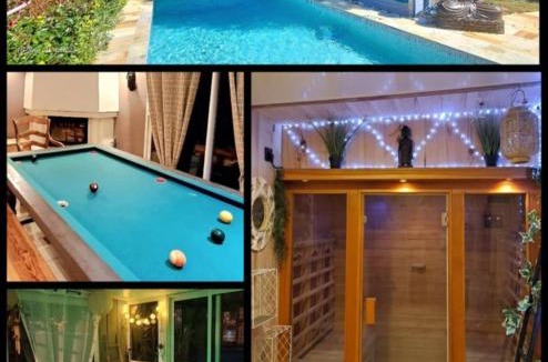 Saint-Magne Villa | Villa Chênaie des Lagunes Piscine Sauna & Spa
