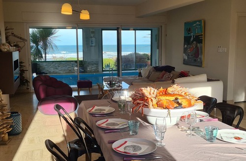 Sibiril Villa | Villa de la Dune 5* Indoor pool Exceptional sea view Beachfront Surf GR34