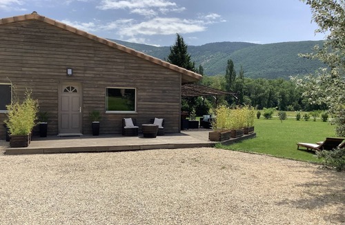 Montbrun-les-Bains House | Warm, modern wooden house in a quiet location. Sleeps 8.