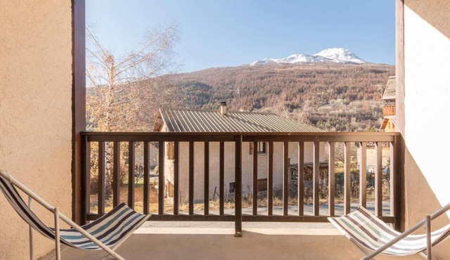1st floor, view mountain, balcony, tv, 30m², Serre Chevalier