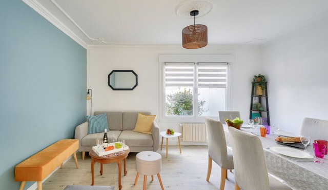 6-person house 400 m from the beach with terrace