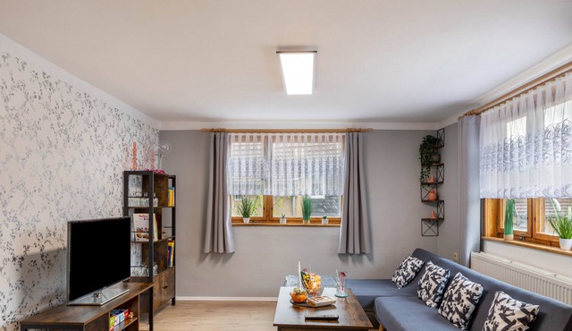 Apartment 'Fleißige Biene' with Mountain View, Private Terrace and Wi-Fi in Steinbach