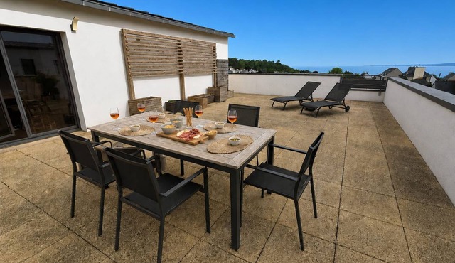 Appart 4 pers - Sea view - Terrace & Private parking