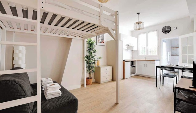 Appartement cosy avec jardin proche de République