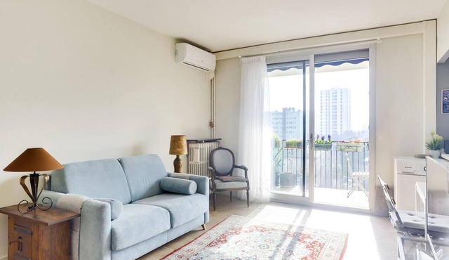 Apt 3 people with terrace and air conditioning