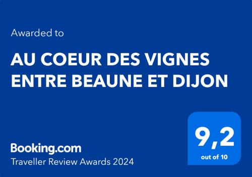 AU COEUR DES VIGNES ENTRE BEAUNE ET DIJON