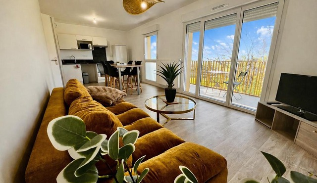 Balcon secret - T3 neuf calme, balcon, parking, proche autoroute