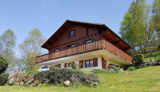 Bright ground-floor apartment in Vosges chalet overlooking the valley. in Tendon