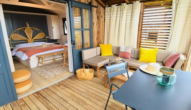 Camping La Côte des Légendes * - Sea view chalet - 1 bedroom 2 people