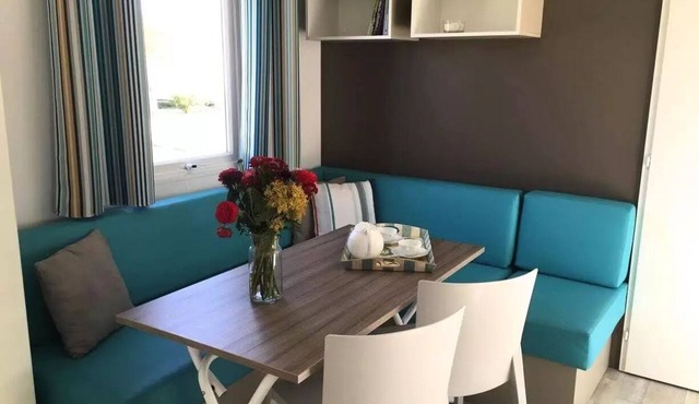 Camping les Fontaines * - Mobil Home Olivier with terrace 2 bedrooms 6 people