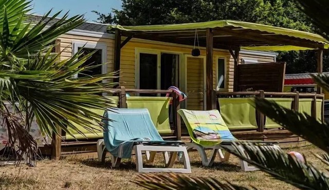 Camping les Albères* - Mobile home Premium Jacuzzi Air-conditioned 4 rooms 6 people