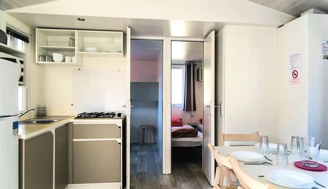 Camping Paradis le Vallespir* - Mobile home Lys 4 rooms 8 people Air-conditioned