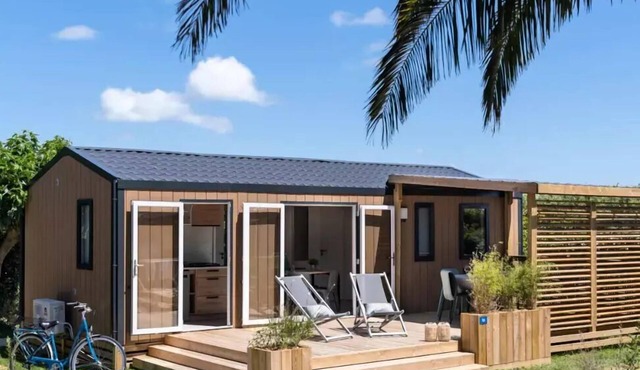 Camping Romanée Le Kervilor* - PREMIUM mobile home - 3 bedrooms for 6 people